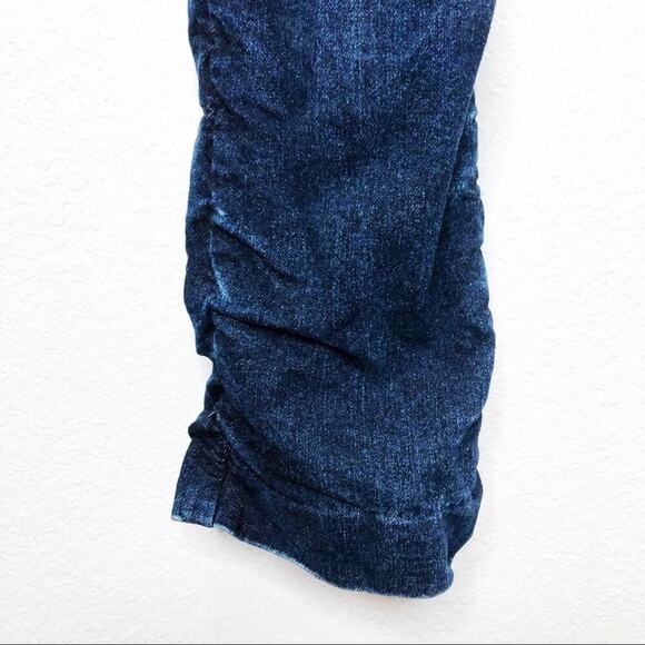 Vintage RALPH LAUREN Collection Stacked Ruched Low Rise Jeans Bareback 90s - Picture 3 of 10